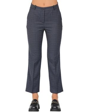 ROSSO35 Cropped Trousers - Bleu