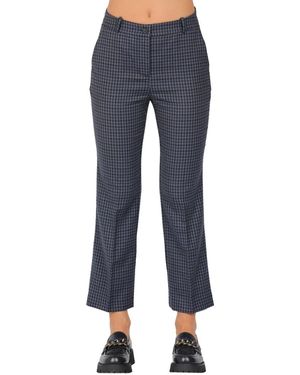 ROSSO35 Cropped Trousers - Blauw