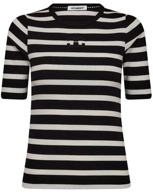 co'couture Grannycc Rib Emb Ss T-Shirt - Schwarz