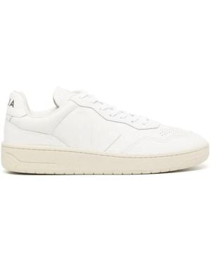 Veja V-90 O.T. Leather Sneakers - Wit