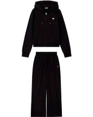 EA7 Core Stretch-Cotton Trainingspak - Zwart