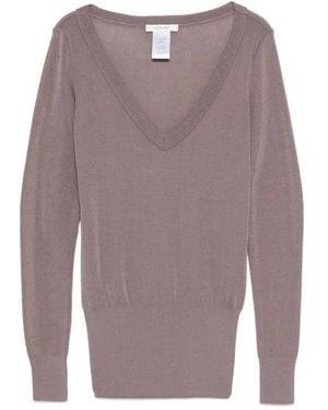 Lemaire V-Neck Knitwear - Morado
