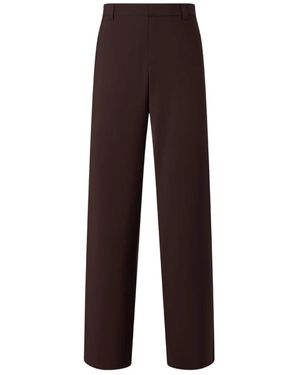 Ferrari Straight Trousers - Marrón