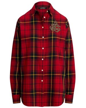 Ralph Lauren Lauren Overhemden Zwart - Rood