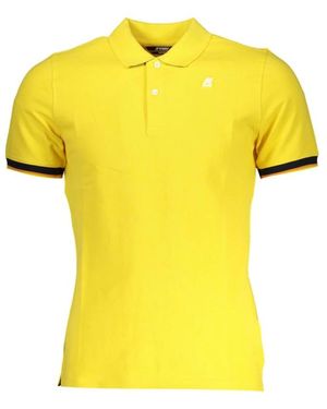 K-Way Sunshine Polo Shirt Mit Kontrastdetails - Gelb