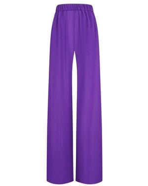 ANDAMANE Broeken ,Paars ,Polyester Lena Wijde Broek