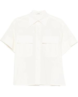 JOSEPH Justo Katoen Poplin Overhemd - Wit