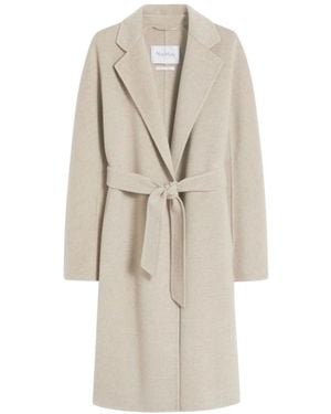 Max Mara Belted Coats - Naturel