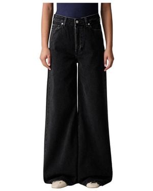 Scotch & Soda Jeans ,Zwart ,Katoen Wide Jeans