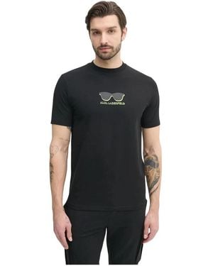 KARL LAGERFELD Tops ,Zwart ,T-Shirt