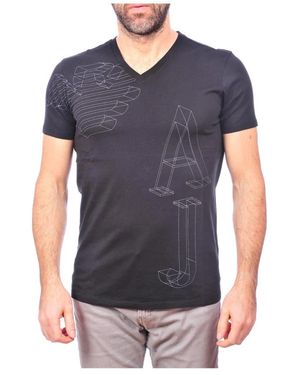 Armani Jeans Kurzarmshirt - Blau