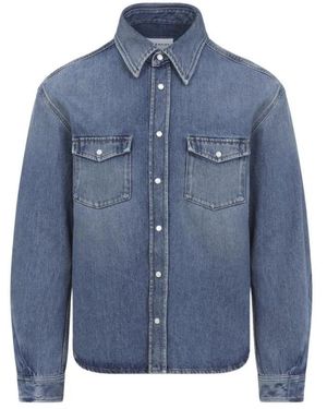 Givenchy Overhemden ,Blauw ,Katoen Couture Seam Shirt