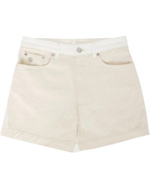Stella McCartney Bandana Denim Shorts - Natur