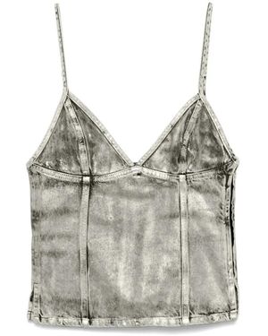 DIESEL Sleeveless Tops - Grigio
