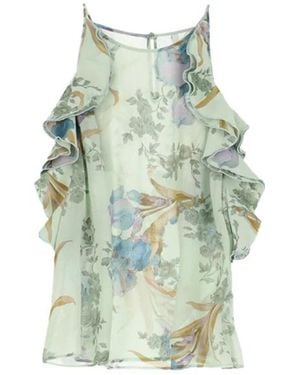 Imperial Kleedjes ,Veelkleurig ,Polyester Stijlvolle Top Blouse - Blauw