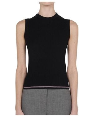 Thom Browne Sleeveless Tops - Negro