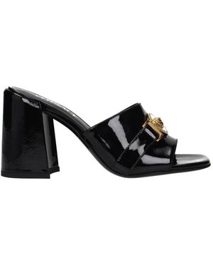 Versace Heeled Mules - Negro