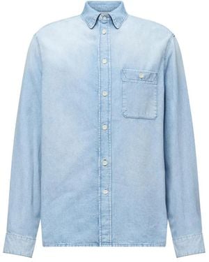 DRYKORN Hellblaues Denim Hemd Hecto