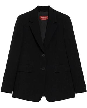 Max Mara Mstbosco Einreiher-Blazer - Schwarz