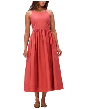 Suncoo Kleedjes ,Rood ,Linnen Cover Dress