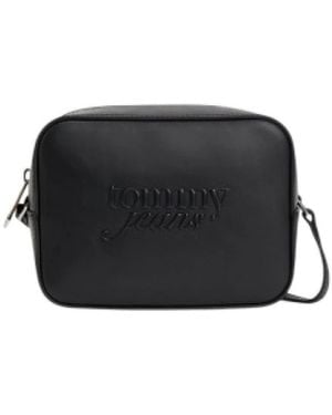 Tommy Hilfiger Tassen ,Zwart ,Essential Logo Crossbody Camera Bag