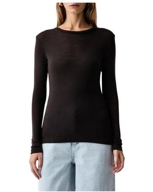 Gestuz Round-Neck Knitwear - Nero