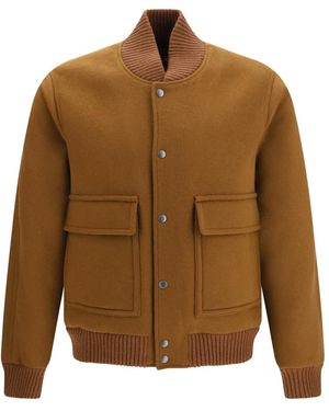 Woolrich Jassen ,Bruin ,Wol Miles Jack Met Wolmix