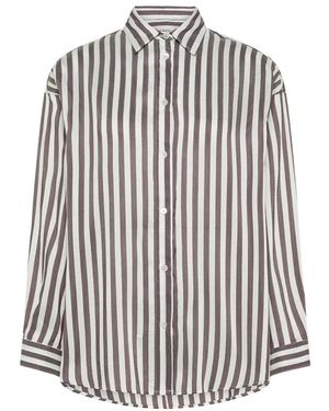 Cruna Overhemden ,Bruin ,Satijn Ivy Shirt