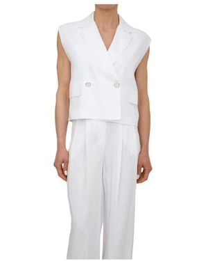 Fracomina Waistcoats - White
