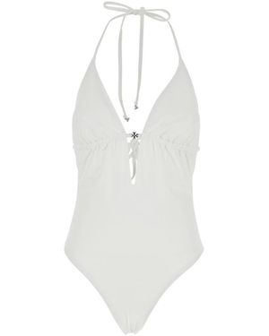 Tory Burch Badmode ,Wit ,Tie Back One Piece Swimsuit