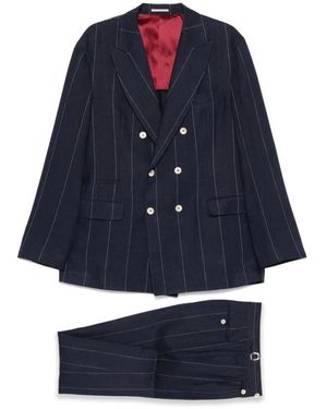 Brunello Cucinelli Double Breasted Suits - Blue