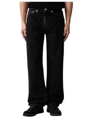Lacoste Wide Jeans - Negro
