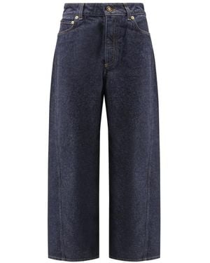 Givenchy Blauwe Jeans Met Rits En Logo