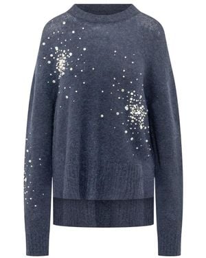 Des Phemmes Round-Neck Knitwear - Azul