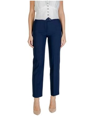 Rinascimento Blaue Zip Front Hose Mit Taschen