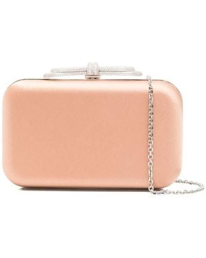 Mach & Mach Kristall-Schleifen Clutch - Pink