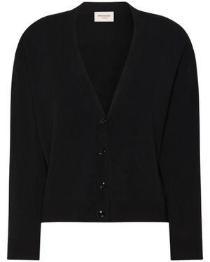 Weekend by Maxmara Wkdboario V-Ausschnitt Cardigan - Schwarz