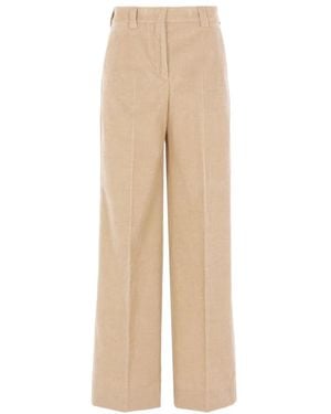 Incotex Wide Pants - Natural