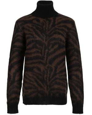 P.A.R.O.S.H. P.A.R.O..H. ,Truien & Vesten ,Bruin ,Lamu 813 Turtleneck - Zwart
