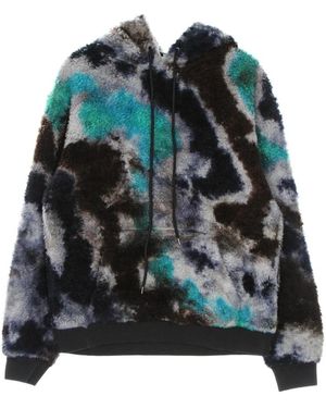 Mauna Kea Hoodies & Sweatvesten ,Veelkleurig ,Wol Sherpa Hoodie Teddy Bear Sweatshirt - Zwart