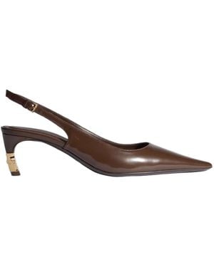 Gucci Castello Slingback Pumps - Braun