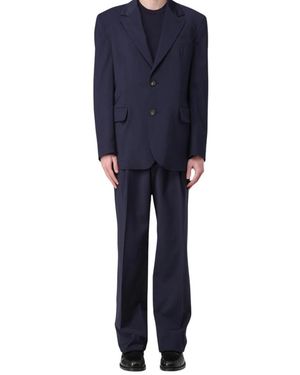 Hevò Single Breasted Suits - Blue