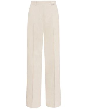 Kiton Viscose Broek - Wit