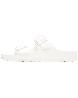 Birkenstock Sliders - Blanc