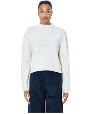 Rohe Strickware - Weiß