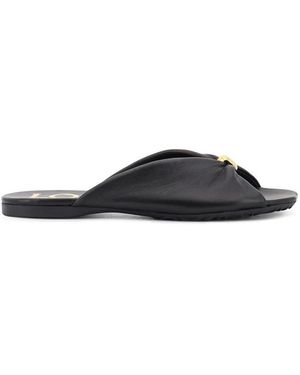 Loewe Schoenen ,Zwart ,Leer Paula's Ibiza Zachte Leren Sandalen