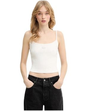 DIESEL Sleeveless Tops - Blanco