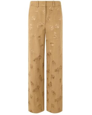 Veronica Beard Broeken ,Katoen Rechte Broek - Naturel