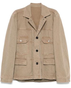 Sacai Jassen ,Bruin ,Denim Denim Jassen - Naturel