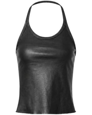 Stouls Tops ,Zwart ,Katoen Cherry Halterneck Top